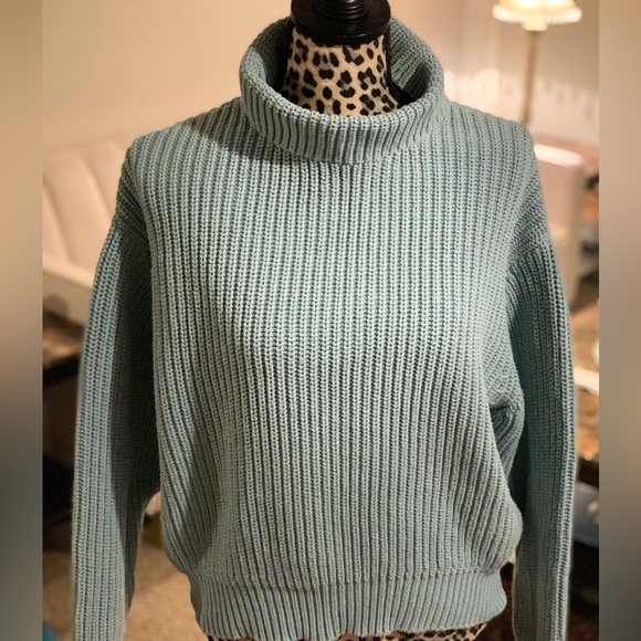 FRENCH CONNECTION | Chunky Knit Turtleneck Sweater | Size L - Picture 3 of 6